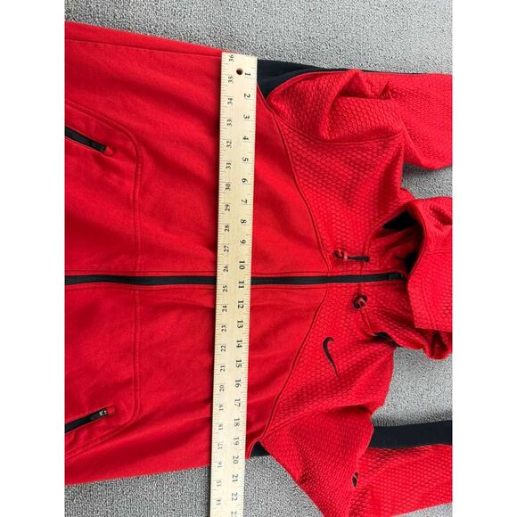 Nike Kobe Bryant Dry Fit Hoodie Men M Fleece Zip Front Pockets Athletic Red - Picture 5 of 10